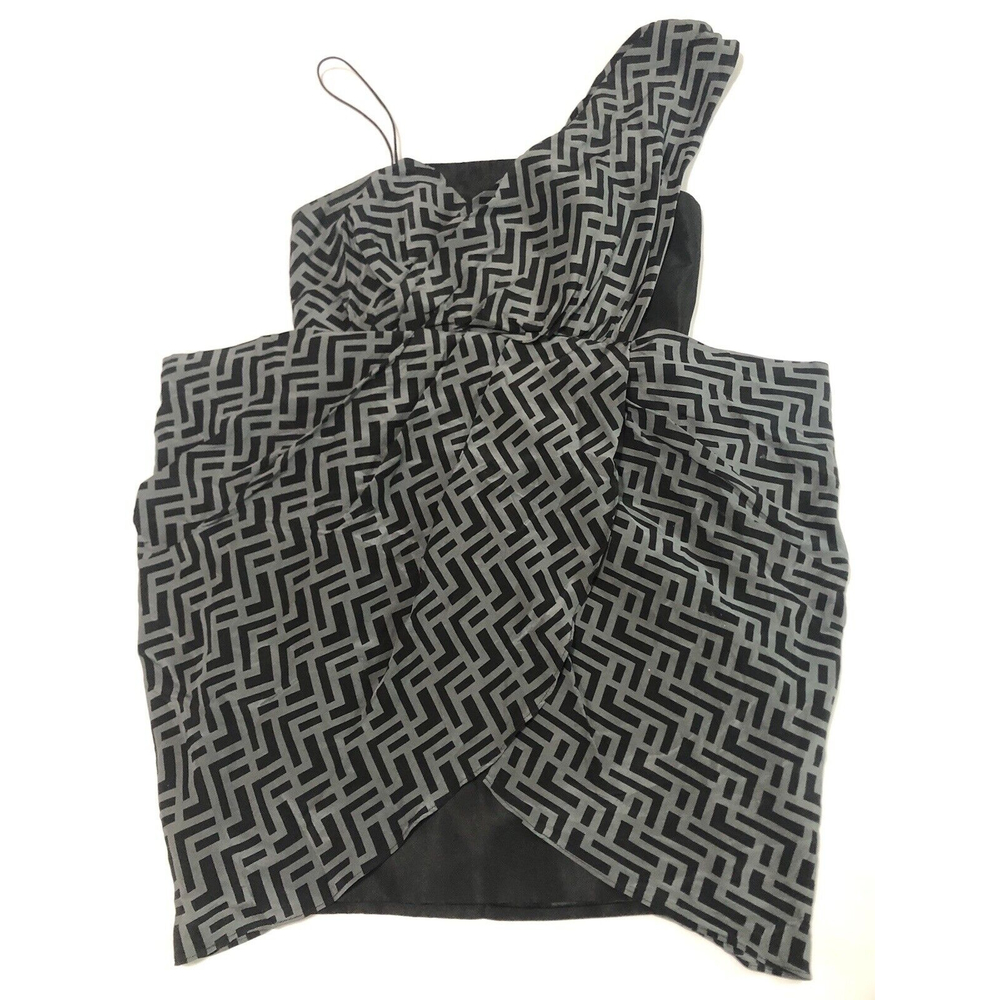 Alexander McQueen for Target Women's Silk Sash Geo Print Dress Size 7. Vestido